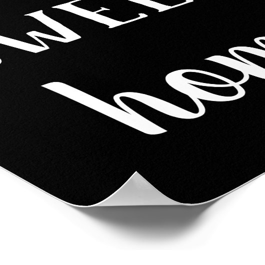 Modernes Bauernhaus Zuhause Sweet Zuhause Print Poster (Ecke)