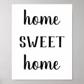 Modernes Bauernhaus Zuhause Sweet Zuhause Print Poster (Vorne)