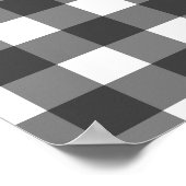 Modernes Bauernstube Kariert Poster (Ecke)