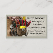 Modernes Bauhandyman Carpenter Visitenkarte (Vorderseite)