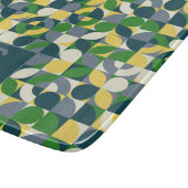 Modernes Bauhaus Abstrakt geometrisches Monogramm  Schneidebrett (Ecke)