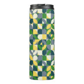 Modernes Bauhaus Abstrakt geometrisches Monogramm  Thermosbecher (Rückseite)