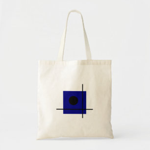 Modernes Bauhaus Art Blue Zusammensetzung Tragetasche