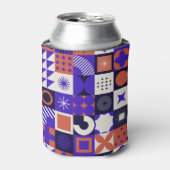 Modernes Bauhaus: Bold Geometric Pattern. Dosenkühler (Kanne Vorderseite)
