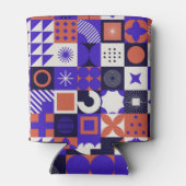 Modernes Bauhaus: Bold Geometric Pattern. Dosenkühler (Rückseite)
