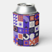 Modernes Bauhaus: Bold Geometric Pattern. Dosenkühler (Kanne Rückseite)