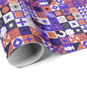 Modernes Bauhaus: Bold Geometric Pattern. Geschenkpapier (Rolleneckpunkt)