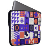 Modernes Bauhaus: Bold Geometric Pattern. Laptopschutzhülle (Vorne Rechts)