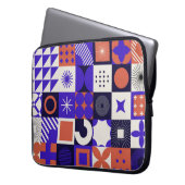 Modernes Bauhaus: Bold Geometric Pattern. Laptopschutzhülle (Vorderseite Links)