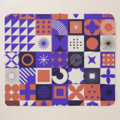 Modernes Bauhaus: Bold Geometric Pattern. Sherpadecke (Vorderseite (Horizontal))