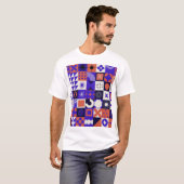 Modernes Bauhaus: Bold Geometric Pattern. T-Shirt (Vorne ganz)