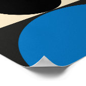 Modernes Bauhaus Retro Geometric Poster (Ecke)