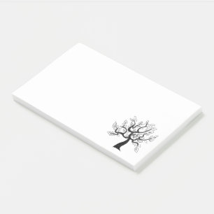 Modernes Baumdesign Post-it Klebezettel