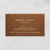 Modernes Bauunternehmen beruflich Visitenkarte (Rückseite)