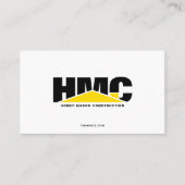 Modernes Bauunternehmen Visitenkarte (Vorderseite)