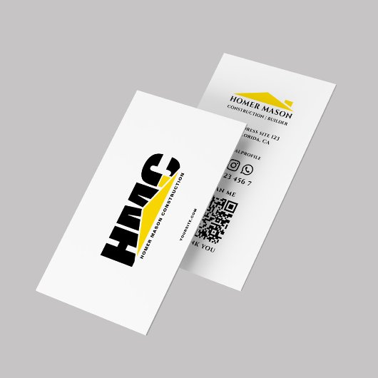Modernes Bauunternehmen Visitenkarte