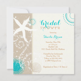 Modernes Beach Brautparty Einladung