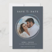 Modernes Beach Foto Hochzeit retten das Datum Save The Date (Vorderseite)