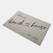 Modernes Beach House Doormat Fußmatte (Schrägansicht)