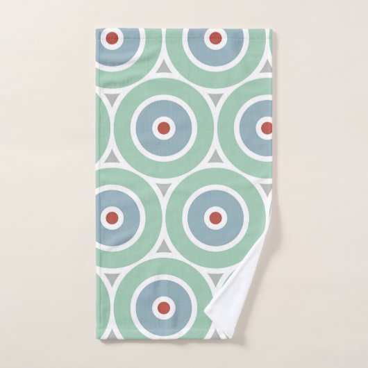 Modernes Beachy Circle Design Badhandtuch Set (Handtuch)