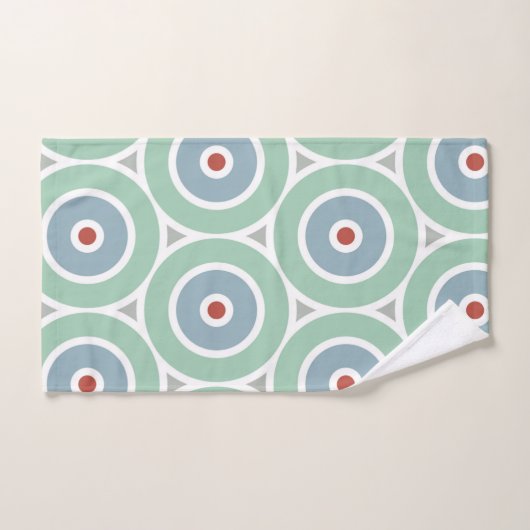 Modernes Beachy Circle Design Badhandtuch Set (Handtuch)