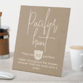 Modernes Bear Baby Dusche Schnuller Hunt Game Sockelschild (In Situ)