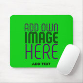 MODERNES BEARBEITBARES LIMEGRÜNES BILDTEXT-TEMPLAT MOUSEPAD (Mit Mouse)