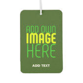 MODERNES BEARBEITBARES WALD GRÜNES BILD-TEMPLATE AUTOLUFTERFRISCHER (Vorderseite)