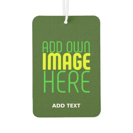 MODERNES BEARBEITBARES WALD GRÜNES BILD-TEMPLATE AUTOLUFTERFRISCHER (Rückseite)