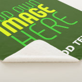 MODERNES BEARBEITBARES WALD GRÜNES BILD-TEMPLATE SHERPADECKE (3/4)