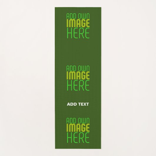 MODERNES BEARBEITBARES WALD GRÜNES BILD-TEMPLATE YOGAMATTE (Vorderseite)