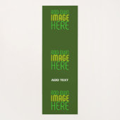MODERNES BEARBEITBARES WALD GRÜNES BILD-TEMPLATE YOGAMATTE (Rückseite)