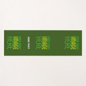 MODERNES BEARBEITBARES WALD GRÜNES BILD-TEMPLATE YOGAMATTE (Vorderseite (Horizontal))