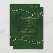 Modernes Beautiful Irish Kleeblatt Brautparty Einladung (Vorne/Hinten)