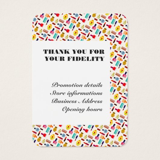 Modernes Beauty-Accessoire Beautician & Friseur (Rückseite)