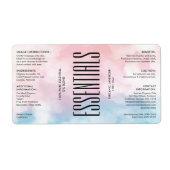 Modernes Beauty Pink Blue Cloud - Inhaltsstoffe Pr (Vorne)