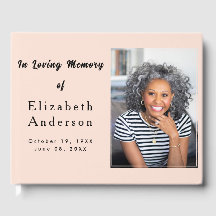 Modernes Beerdigungs-Foto | In Love Memory Minimal