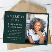 Modernes Beerdigungs-Foto Minimalistisch Einfache 