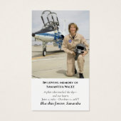 Modernes Beerdigungsgebet für das Foto,Pilot,Luftf (Vorderseite)