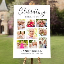 Modernes Beerdigungsposter für Frauen