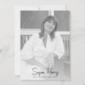 Modernes Beerdigungsprogramm Einladung (Vorderseite)