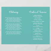 Modernes Beerdigungsprogramm für das Aquamarine Fo (Rückseite)