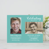 Modernes Beerdigungsprogramm für das Aquamarine Fo (Stehend Vorderseite)