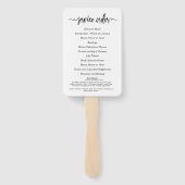 Modernes Beerdigungsprogramm für das Goldene Foto Fächer (Rückseite)