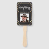 Modernes Beerdigungsprogramm für das Goldene Foto Fächer (Vorderseite)