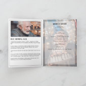 Modernes Beerdigungsprogramm mit 15 Fotos Bio & Ge Programm (Innenseite)