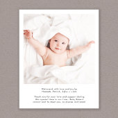 Modernes Begrüßungsskript 4 Foto Geburtsankündigun