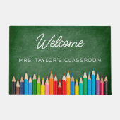 Modernes Begrüßungsskriptorat-Klassenzimmer Fußmatte (Vorderseite)