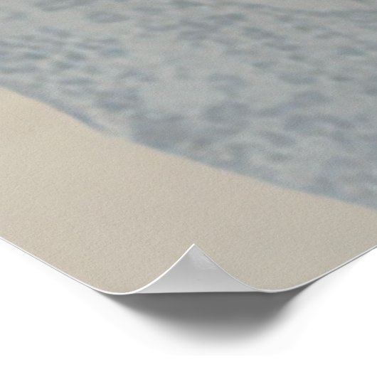 Modernes Begrüßungszeichen für Fotos Poster (Ecke)