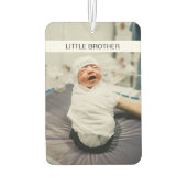 Modernes Beides Baby Foto Custom Einzigartiges Aut Autolufterfrischer (Rückseite)